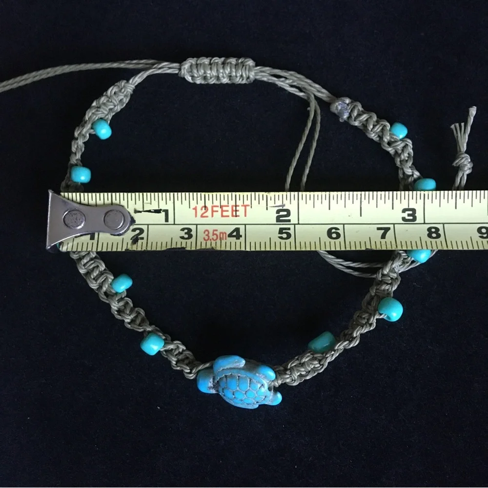 Turquoise Color Blue and Green Turtle Bracelet